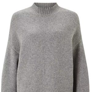 Jigsaw Sculpted Jumper Sweater Gray XS